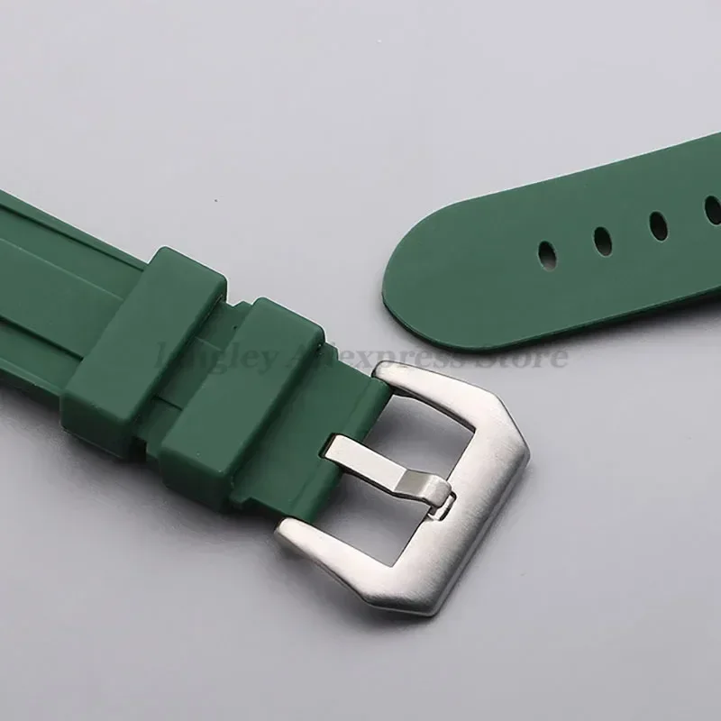 Versatile Sport Silicone Rubber Watch Band - Multiple Size Options