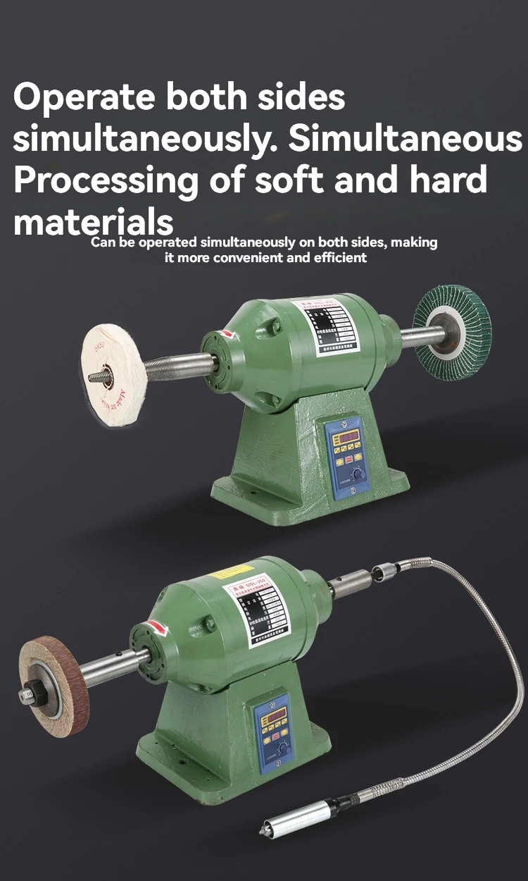 Desktop Cloth Wheel Polishing Machine Metal Acrylic Polishing Stainless Steel Gr
