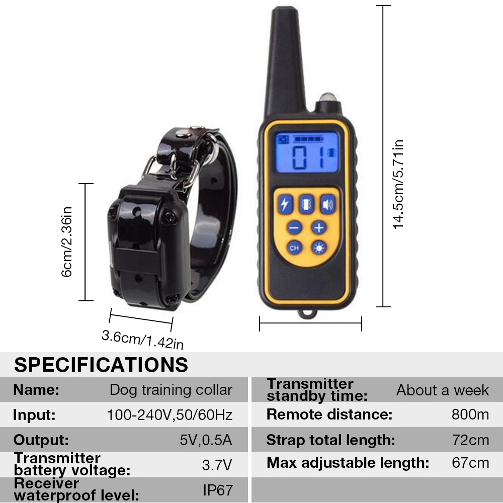 Waterproof Electric Dog Training Collar
