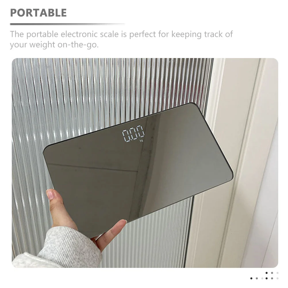 Weight Balance Scale Body for People Mirror Portable Girls Electronic Scales Liquid Crystal Plastic
