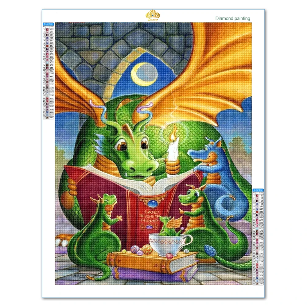 Magical Unicorn Diamond Painting Cross Stitch Kit Square/round 