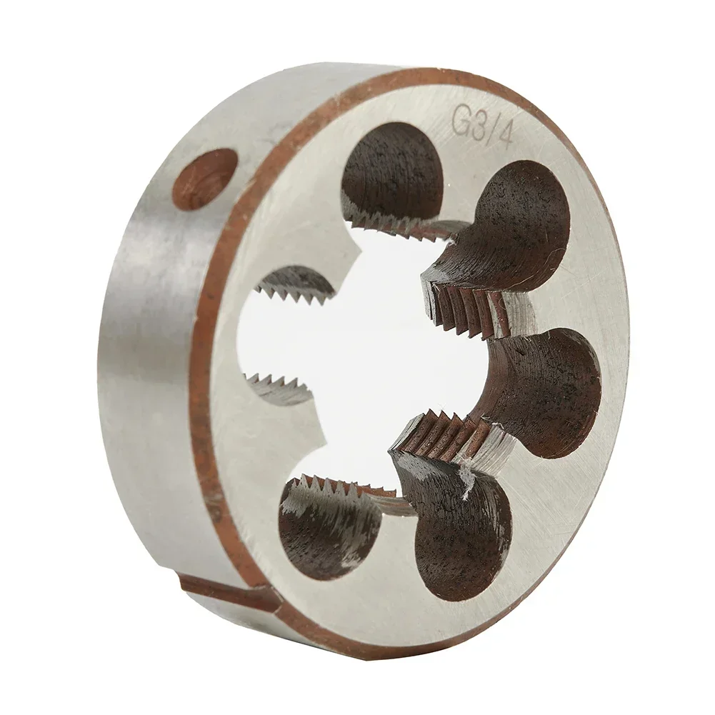 HSS Pipe Threads Round Dies Taps & Die 1/8 1/4 3/8 1/2 3/4 HSS High Speed Steel Pipe Thread Round Die Hand Tools Tap Die