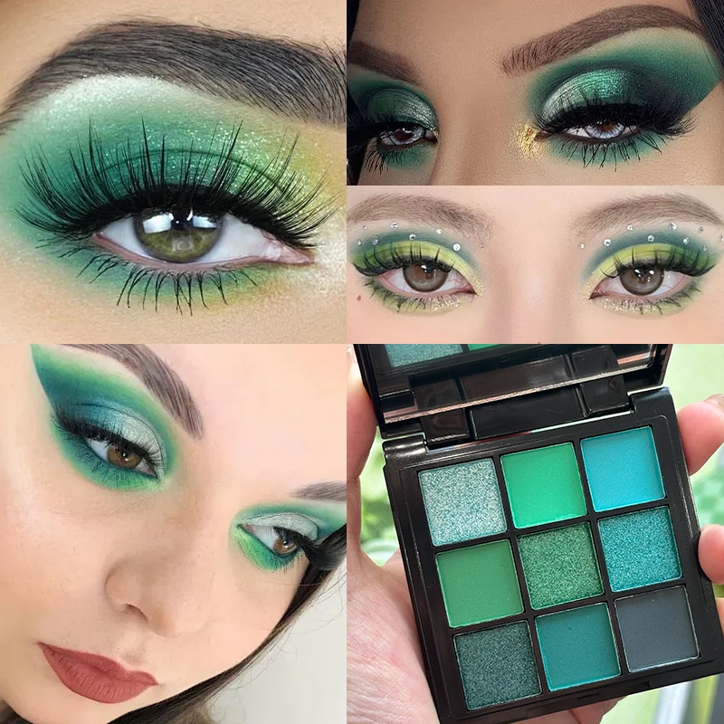 9-Grid Eyeshadow Palette Glitter Pearlescent Matte Eye Shadow Shimmer Makeup Long Lasting Women Beauty Eye Cosmetics Series 5