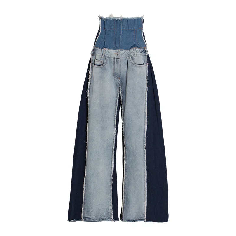 High Street High Waist Jeans Women New Loose Slim Hip Hop Streetwear Flared Trousers Fashion Versatile Drag Pants Women Clothing