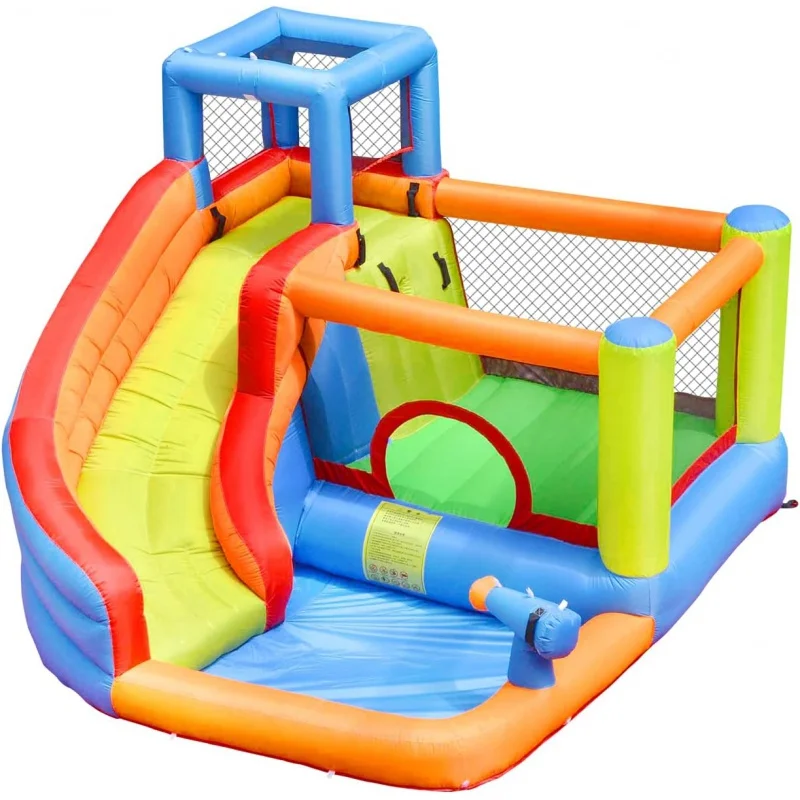 

Inflatable Bounce House with Slide,Inflatable Water Slide for Big Kids, Bouncy House Water Park Combo for Kids Outdoor Party wit