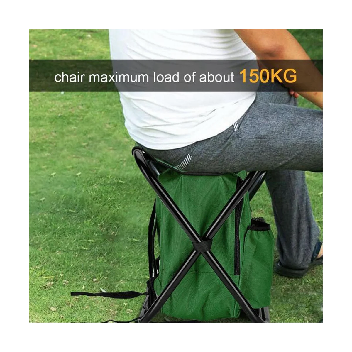 

Outdoor Multi-Functional Ice Bag Stool Portable Ice Bag Chair Camping Stool Fishing Stool(Blue)