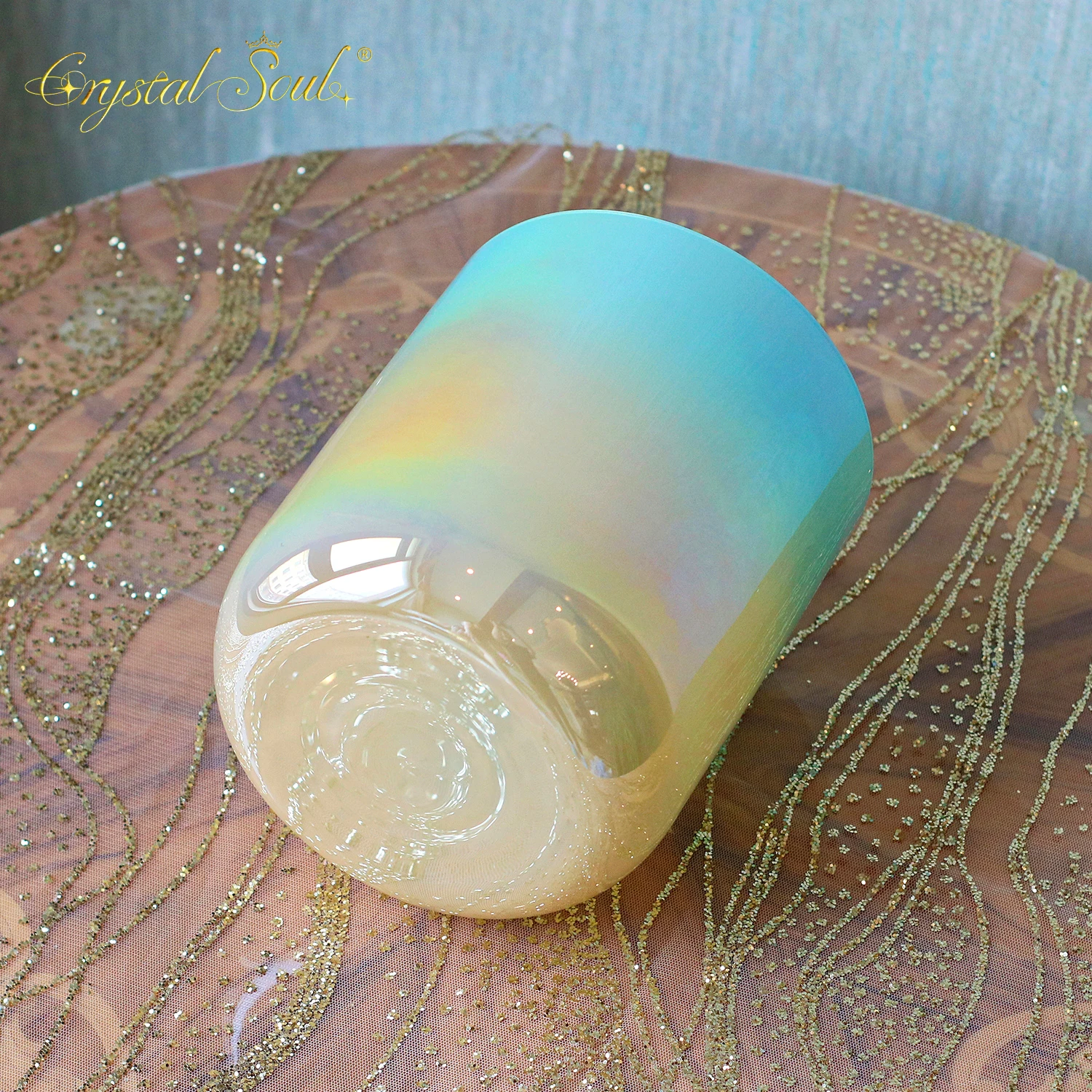 432Hz Alchemy Crystal Bowl with accessories CrystalSoul