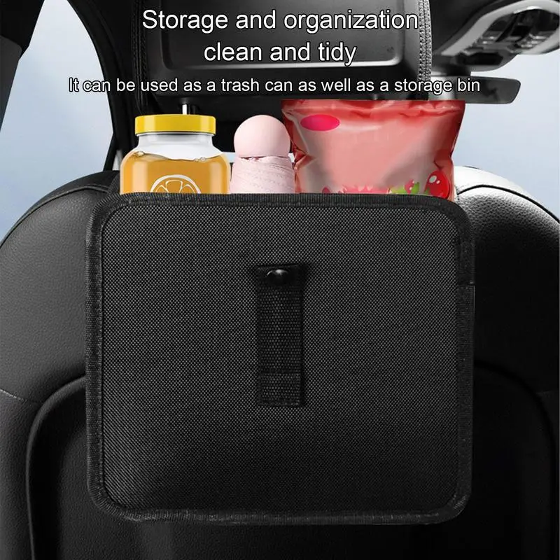 

Car Trash Can Portable Automobile Storage Supplies Watertight Bag Auto Trash Can Hanging Mini Vehicle Garbage Organization