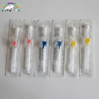 10-50pcs IV Cannula with Injection Port & Wings Sterile I V Catheters 20G 22G 24G Veterinary Equipment 1
