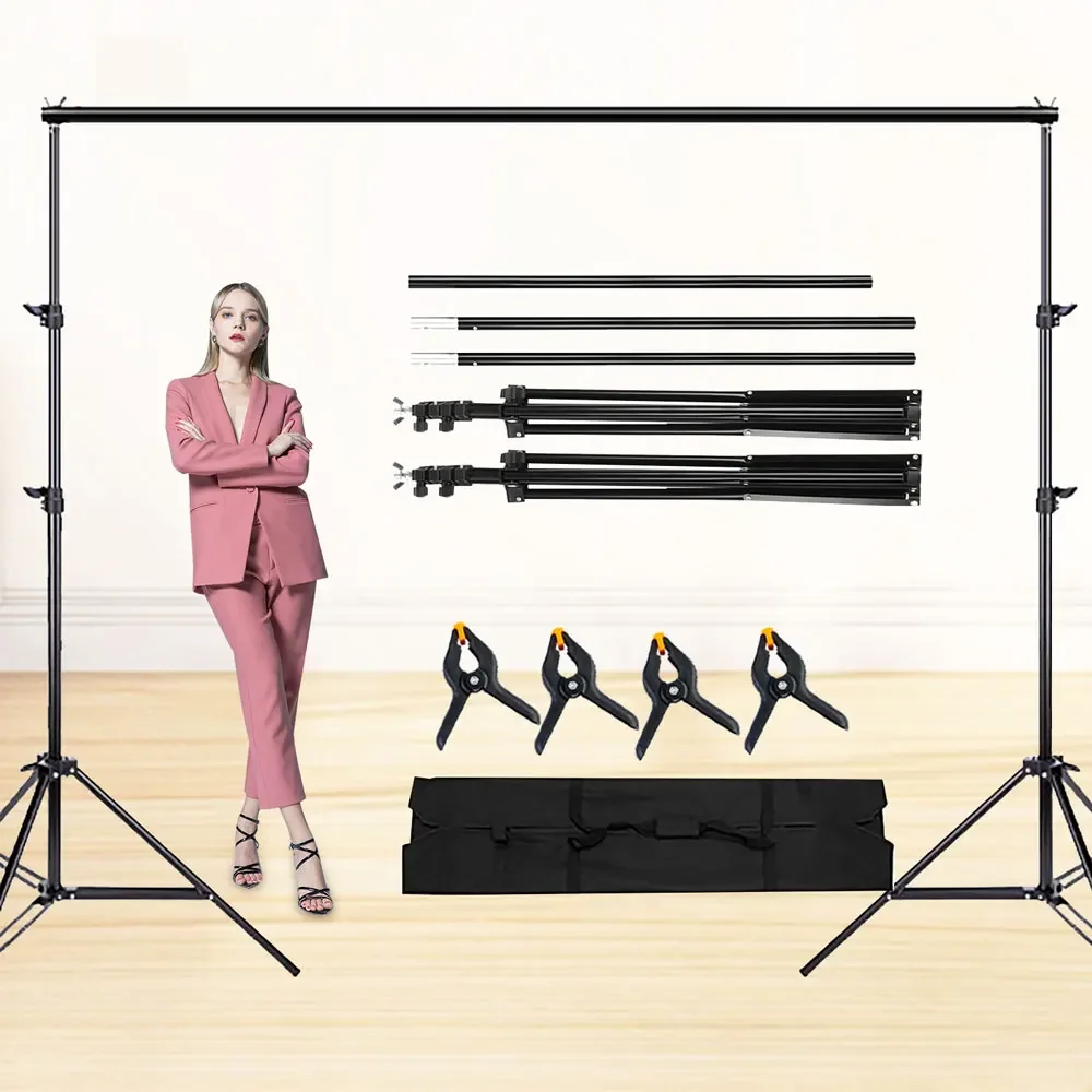 Supporto Per Sfondo Fotografico 2,8x3 M Regolabile - Kit Per Studio, Matrimoni E Feste - Foto 12