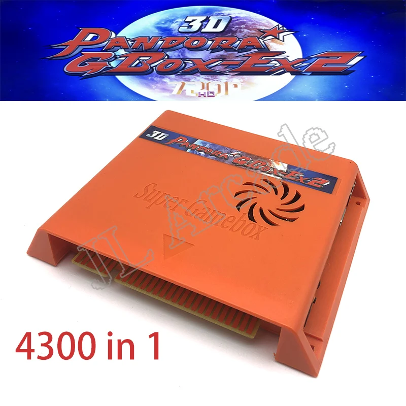 משחק וידאו 3d פנדורה, 4300 ב 1, משחק לוח, תיבת gbox-ex2, מחסנית ארקייד, jamma, pcb 720p, vga, hdmi, 5 יחידות, משלוח חינם
