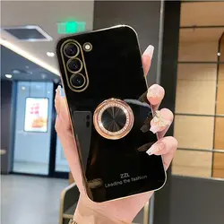 Elegant Diamond Bling Ring Holder Phone Case with Stand Cover - S20 (Blank)