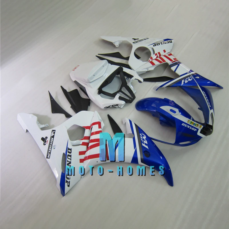 

Настраиваемые мотоциклетные Обтекатели для YAMAHA YZFR6 03 04 05 2003 2004 2005 YZF R6 инъекционный велосипед ремонт Боди синий белый