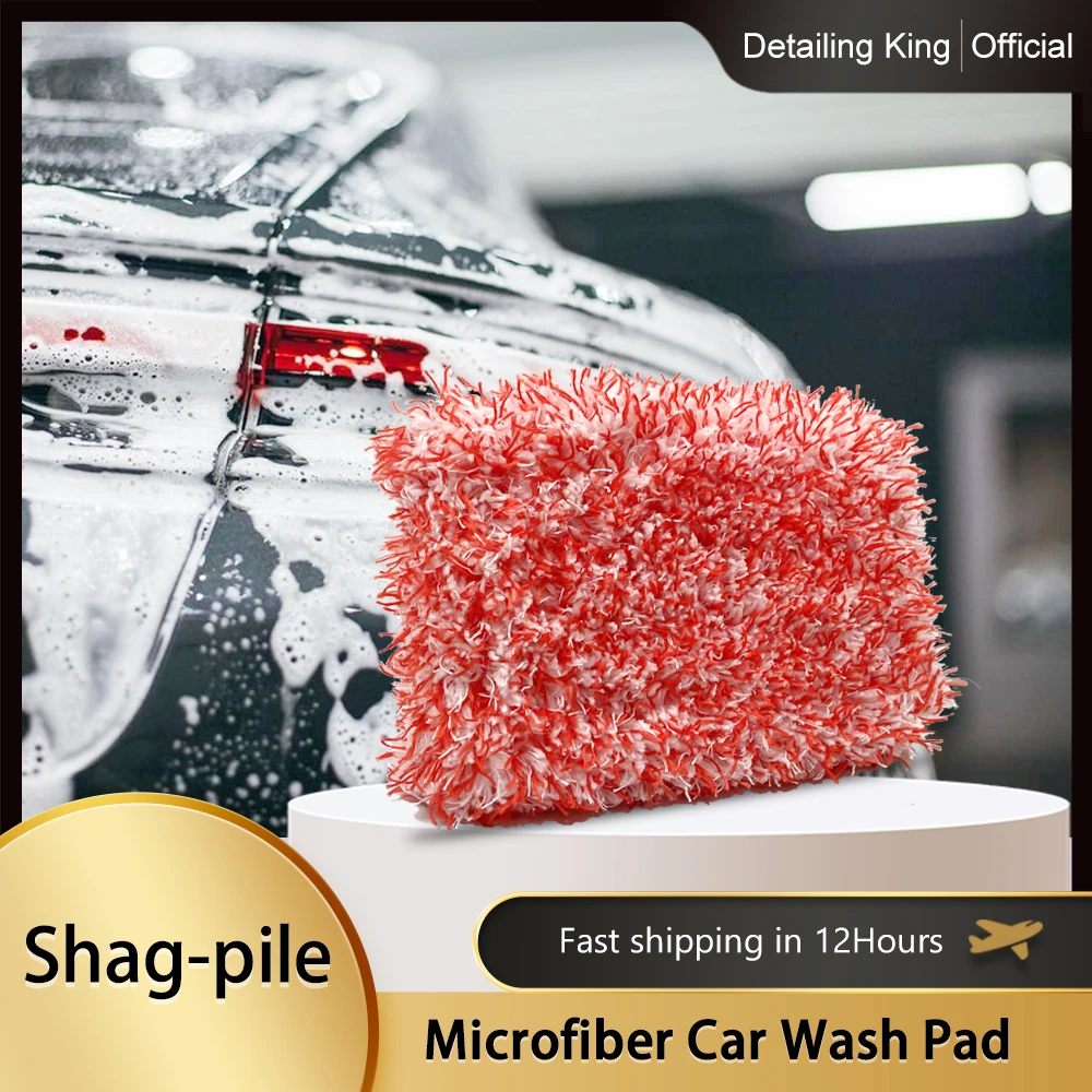 DetailingKing Shagpile Microfibre Car Wash Pads LintFree/Scratch Free