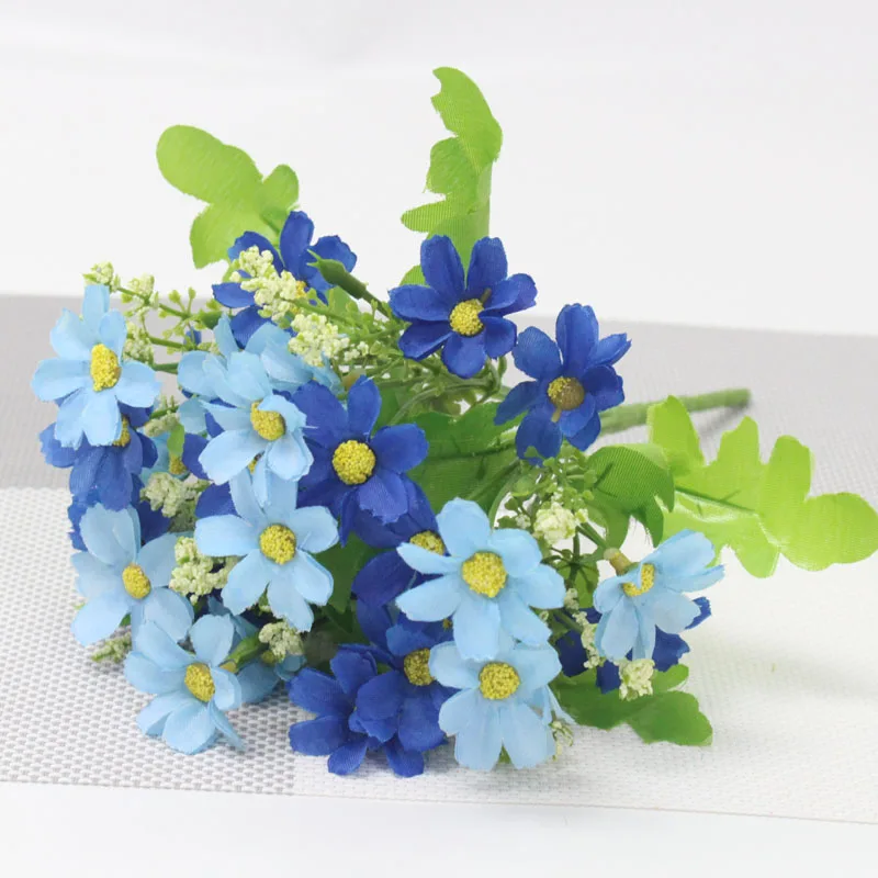 High-Quality Daisy Silk Flower Bouquet for Elegant Home and Wedding Décor