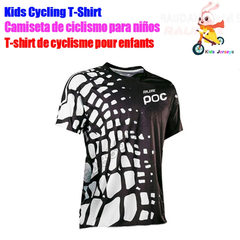 thumbnail image 1 of Camiseta de carreras todoterreno para niños, para ciclismo, bicicleta, motocicleta, MTB, DH, MX, RAUDAX POC, para descenso, 1 of 5