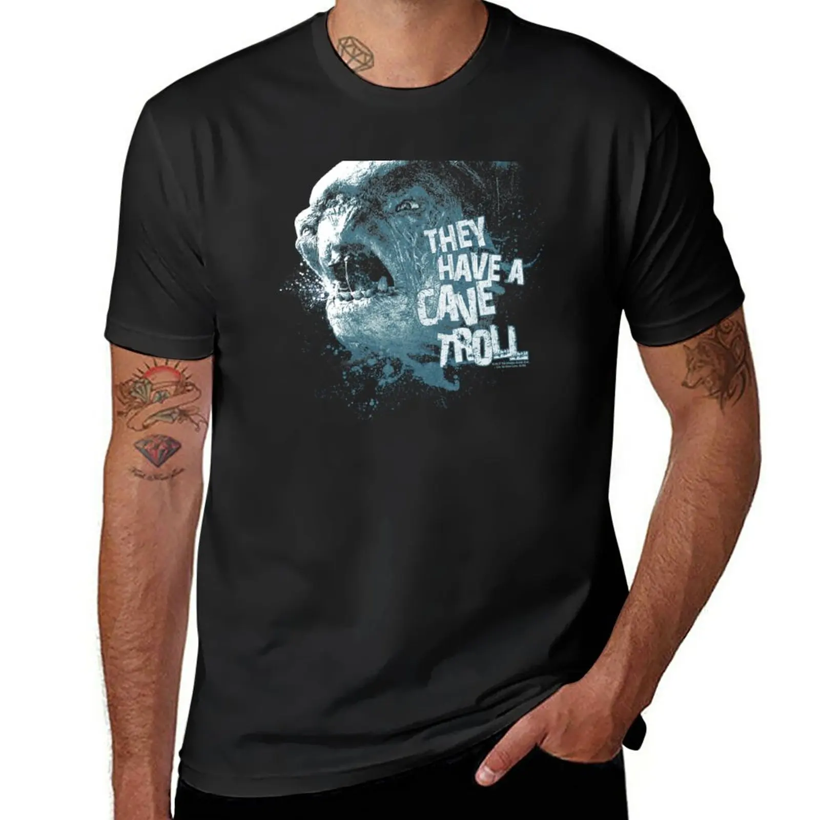 

Rings.Of.The.Lordddd Cave Troll T-Shirt anime clothes tees kawaii clothes mens funny t shirts