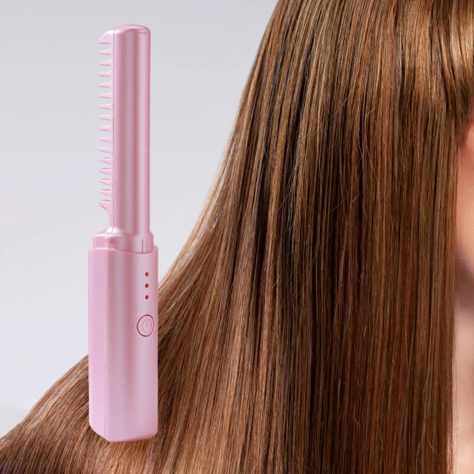 Cordless Hair Straightener Brush Rechargeable Wireless Hot Comb Women Cordless Hair Straightener Brush Rechargeable Wireless Hot Comb Women