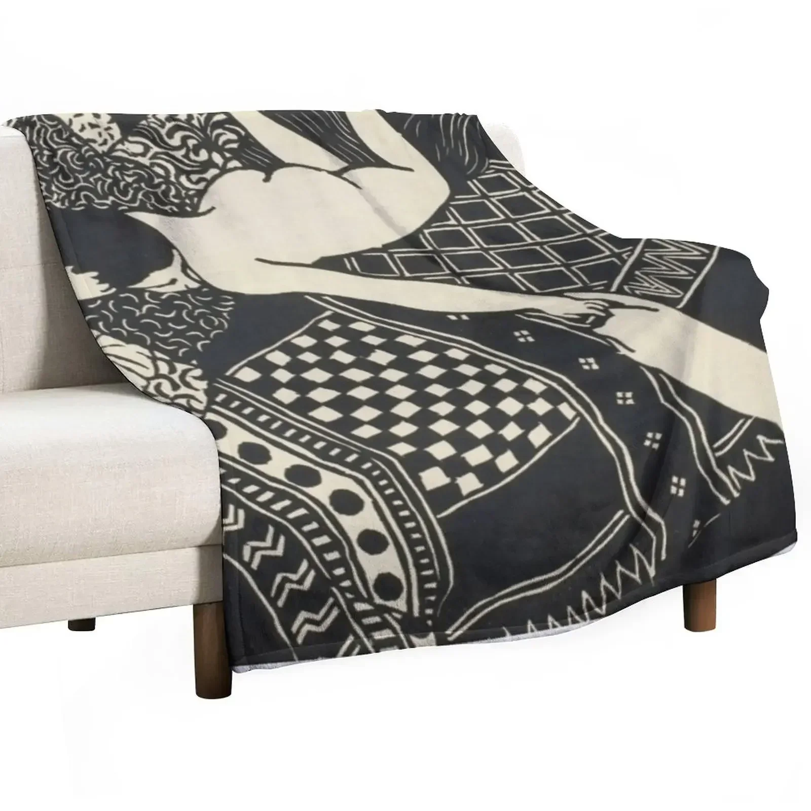 

Woman And Cat Throw Blanket Furry Blankets For Baby Blankets