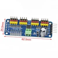 PCA9685PW 16 Channel 12-bit PWM/Servo Driver-I2C Interface PCA9685 Module Raspberry Pi Shield Module Servo Shield 6