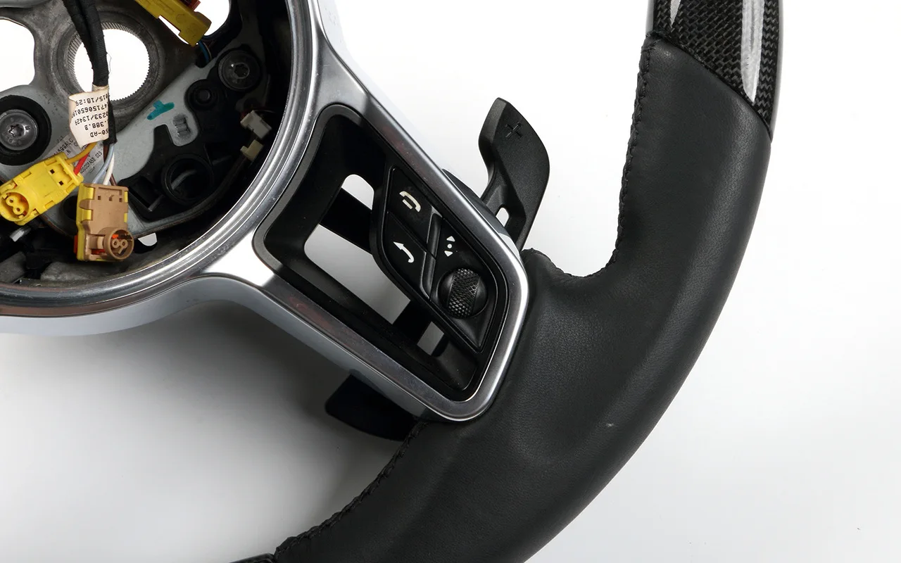 For Porsche GT3 RS GT2 Steering Wheel Magnetic Shift Paddles For Macan Cayenne 9