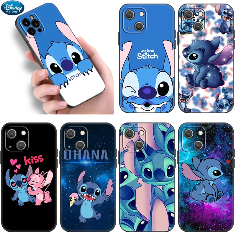 Disney Aloha Stitch Silicone Phone Case For Apple Iphone 14 11 12 13 Mini Pro Xr X Xs Max 6s 7 8 Plus 5 Se 22 Black Cover Aliexpress