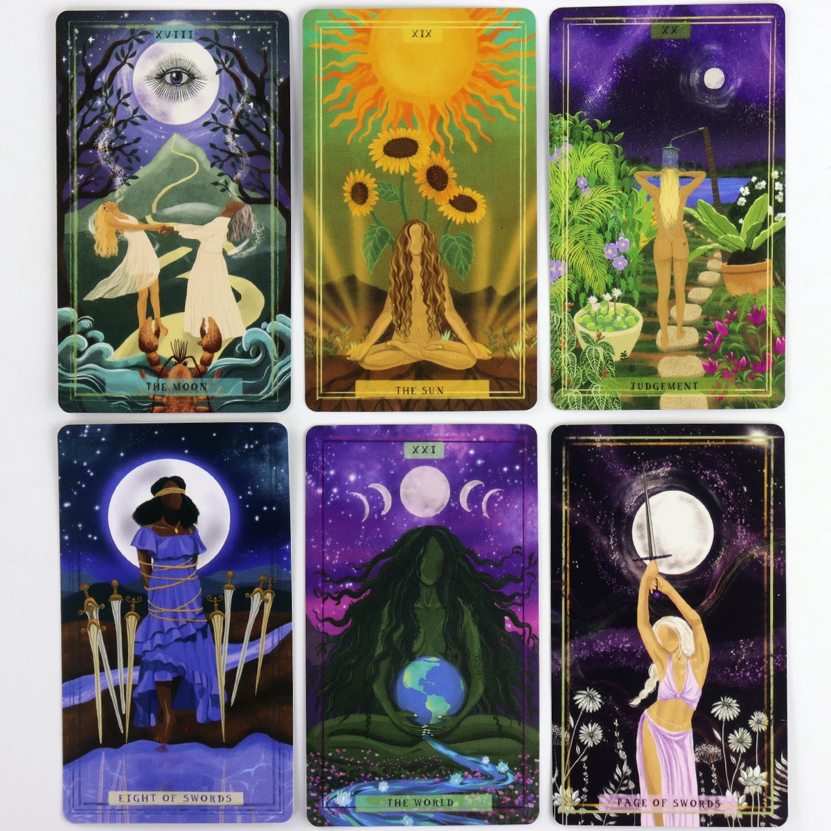 Earth Woman Tarot Deck Cards About 10X6cm For Family Party High Quality Fortune Telling Divination Tarot Cards Deck Game 5
