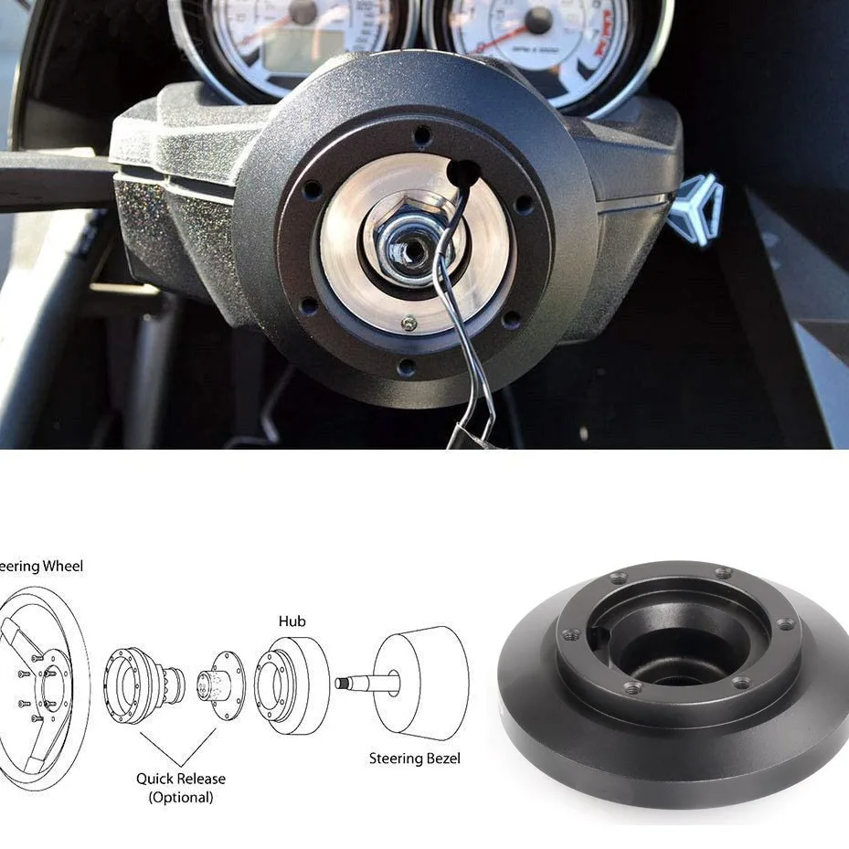 Steering Wheel Short Boss Hub Adapter Kit For BMW E46 323i 325 328i M3 1999-2005