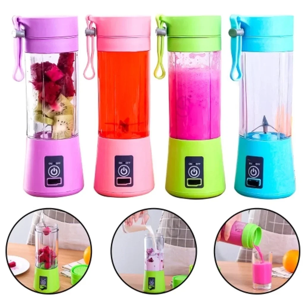 fruit juicer Portable Mini Blender for Shakes and Smoothies Rechargeable USB 380ML Traveling Fruit Juicing Cup