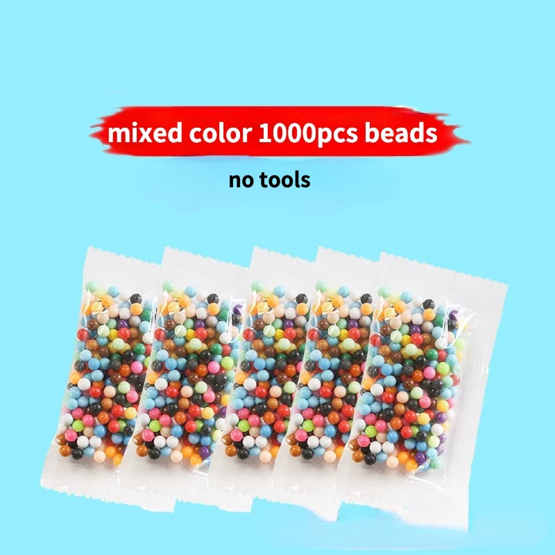 mixed color beads