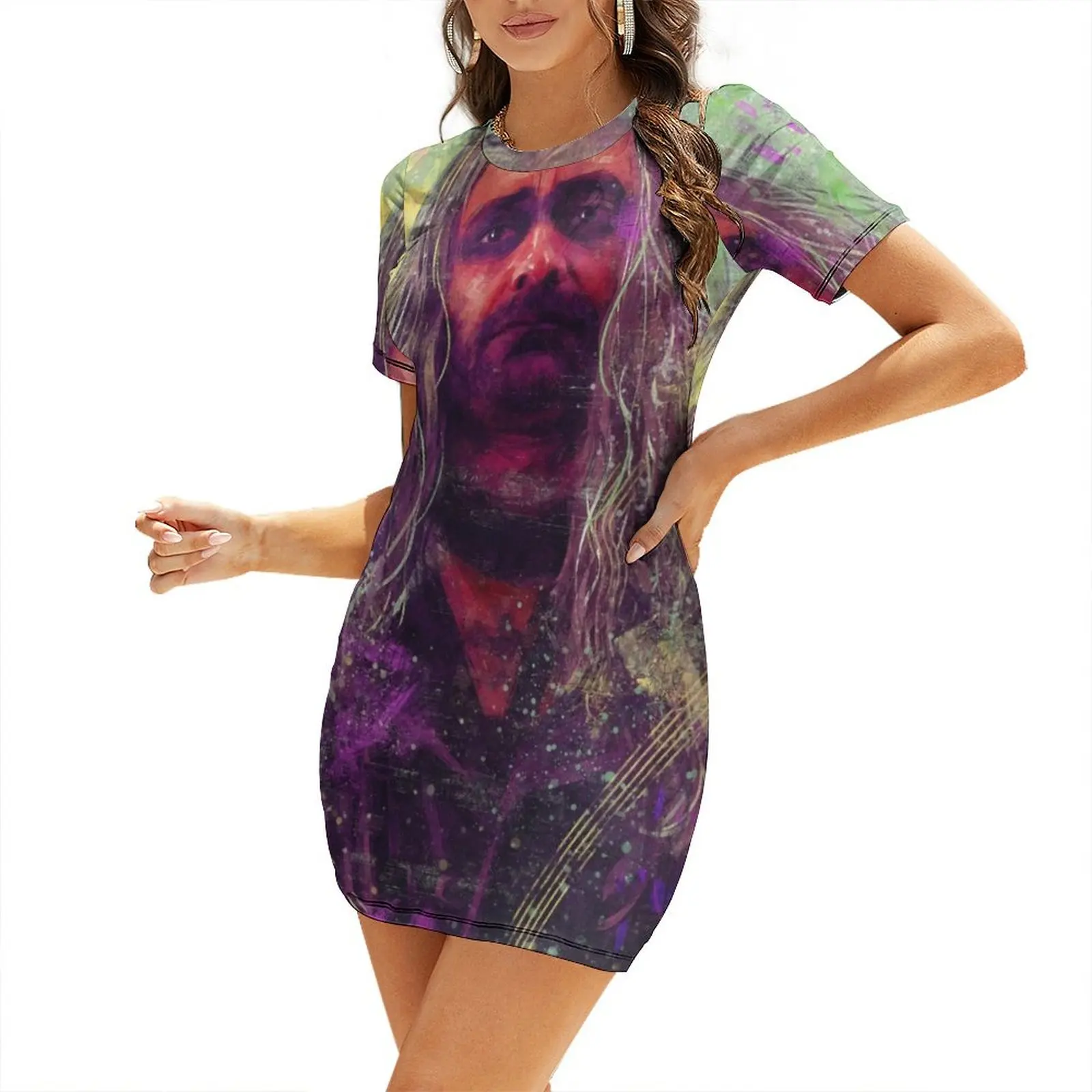 

Sad Ed Short Sleeved Dress dresses for womens Woman fashion