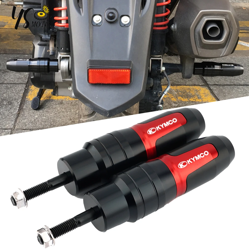 KYMCO 다운타운 350 300i Xciting 250 350 350i 400 CK300T CK250T 오토바이 낙하 방지 배기 슬라이더 크래시 패드 슬라이더