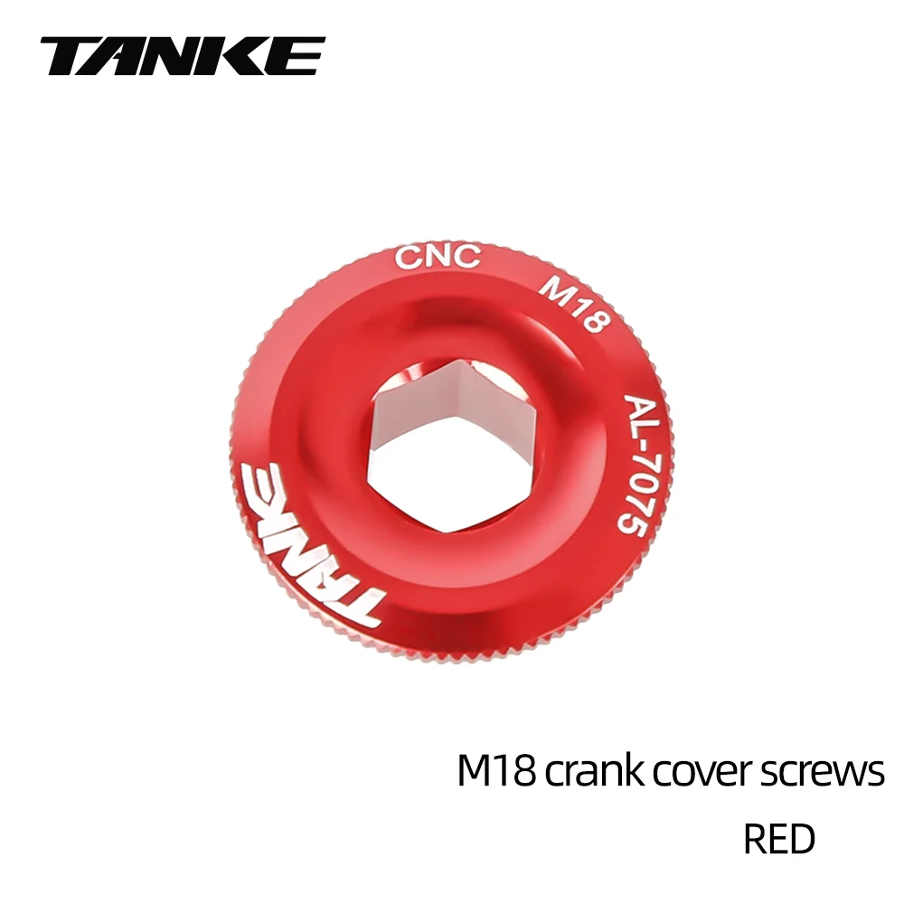 TANKE Kurbelabdeckung Schraubdeckel M18 M19 M20 MTB Kurbelgarnitur Kurbelabdeckung Aluminium BMX Rennrad Fitting 6 Farben, Fahrradkurbelbolzenkappe – Detail 5