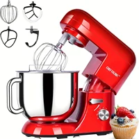 1pc CHEFTRONIC Stand Mixer, 7 Qt Tilt-Head Electric Household Stand Mixer - 650W 6-P Speed, US Plug, Frother for milk 1