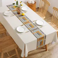 Modern Concise Style Pattern Waterproof Rectangular Polyester Tablecloth Home Decor Kitchen Living Room Wedding Party 1