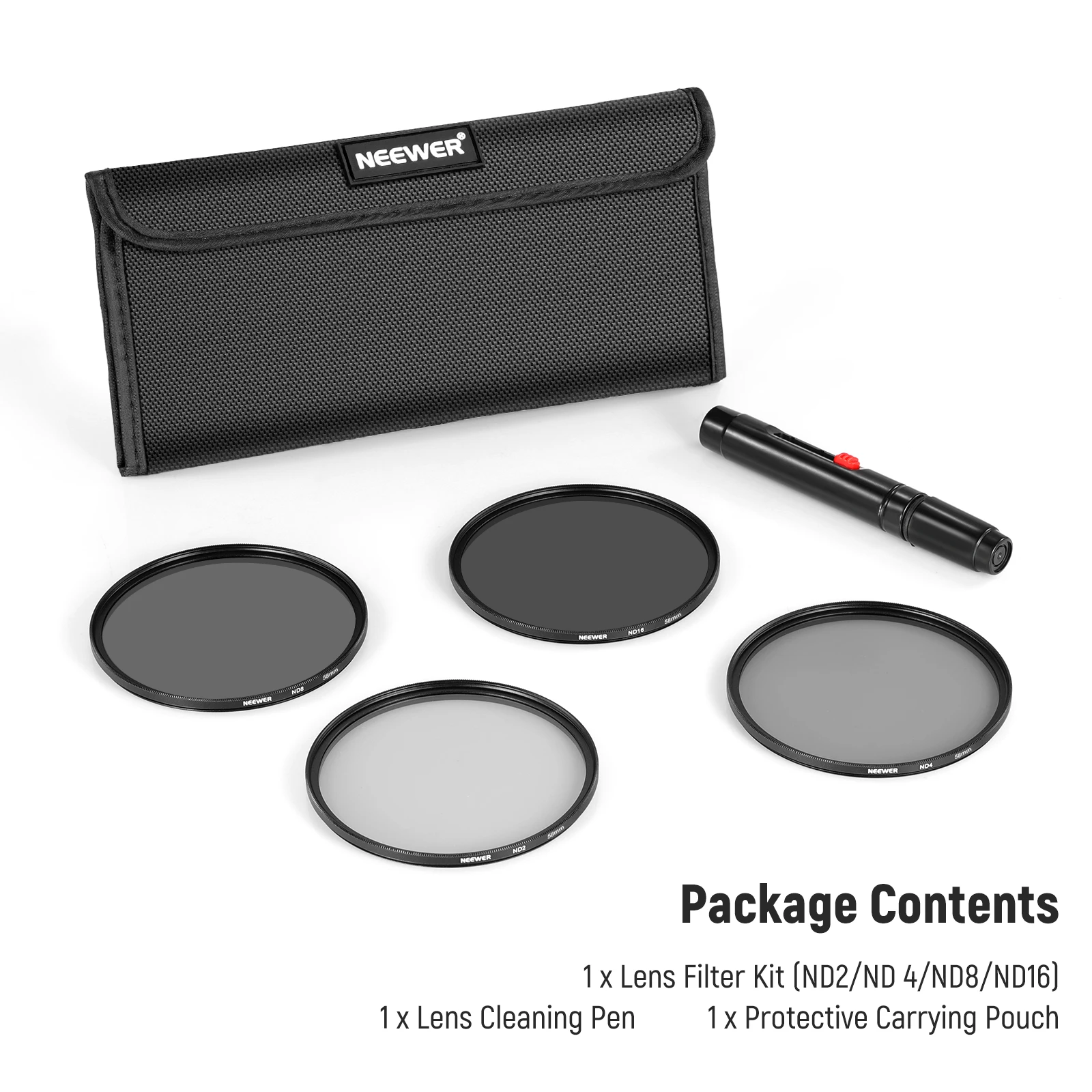 ND Lens Filter Kit ND2 ND4 ND8 ND16 Filter Kit For Canon Nikon Sony Panasonic DS