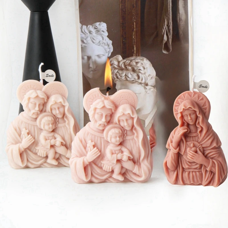 Holy Family Candle Mold 1