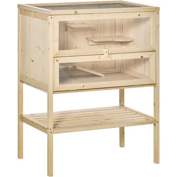 3-Tier Wooden Hamster Hutch 1