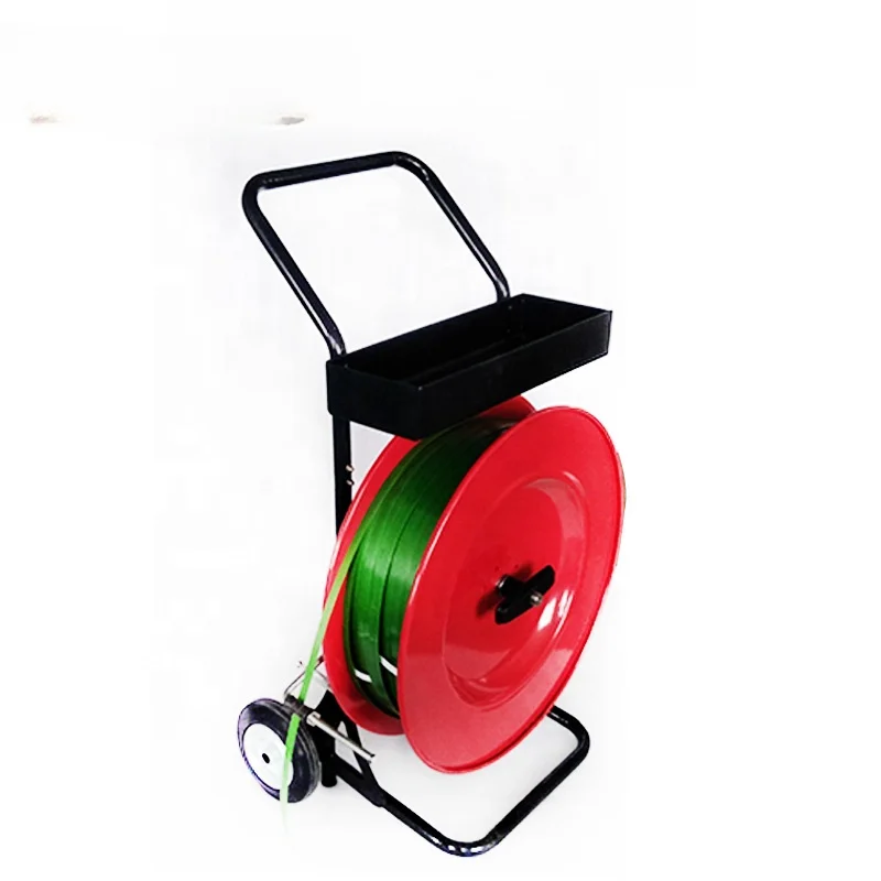 

Luxurious Big Mobile Polyester Band Stand Cart Tape Trolley Strap Dispenser