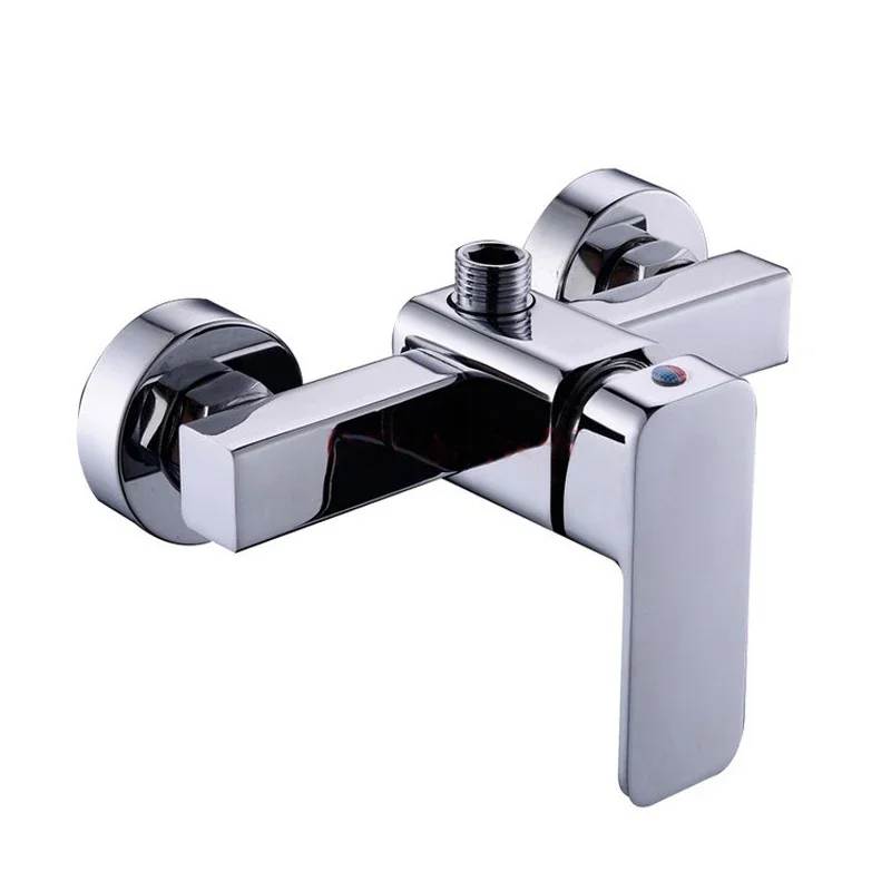 

Wall Mounted Shower Faucet Zinc Alloy Wall Mounted Single Handle Water Control Mixing Valve Bathtub Faucet Hot Cold Water Mixer
