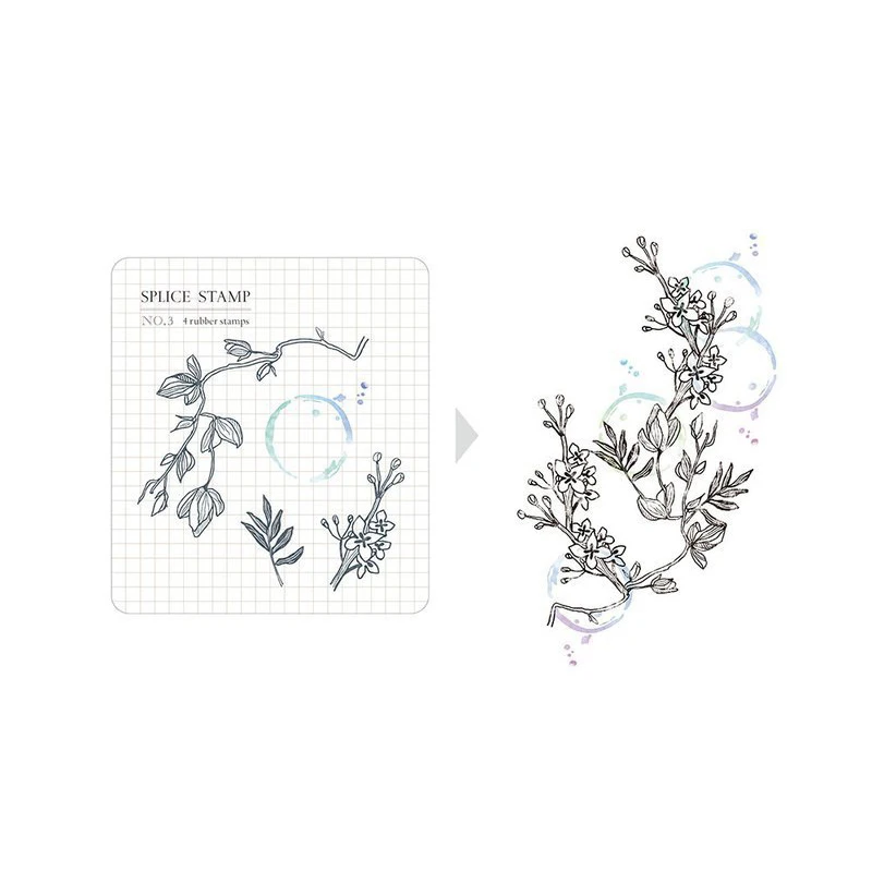 

Plants branch Clear Stamps Seal for DIY Scrapbooking Card fairy Rubber Stamps Making Photo Album Handemade Crafts Decor