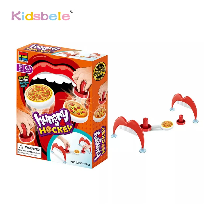 Table Hockey Game Portable Air Hockey Table Ice Game for Kids Interactive Hungry
