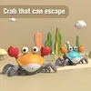 Dancing Crab Escape Crabs Baby Crawling Crab Musical Dancing Moving Toy Run Away Toy for Babies Crawling Interactive Toys 1