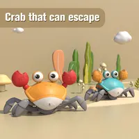 Dancing Crab Escape Crabs Baby Crawling Crab Musical Dancing Moving Toy Run Away Toy for Babies Crawling Interactive Toys 1