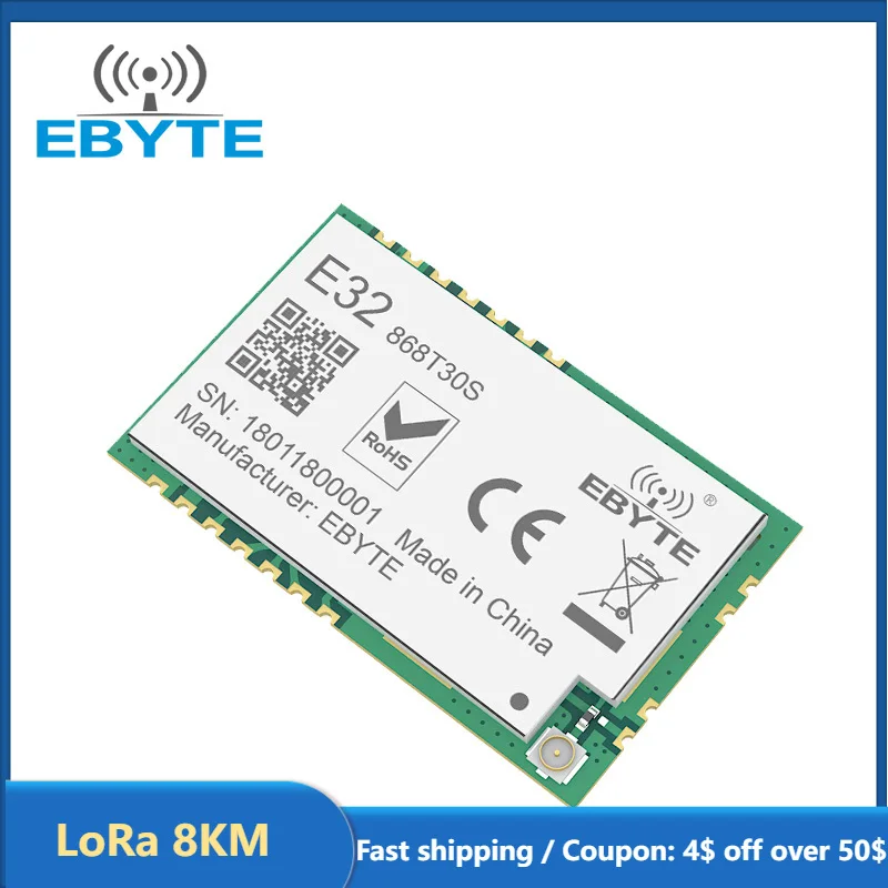 LoRa SX1276 SX1278 868MHz 1W с большим радиусом действия 8000 м Беспроводной передатчик и