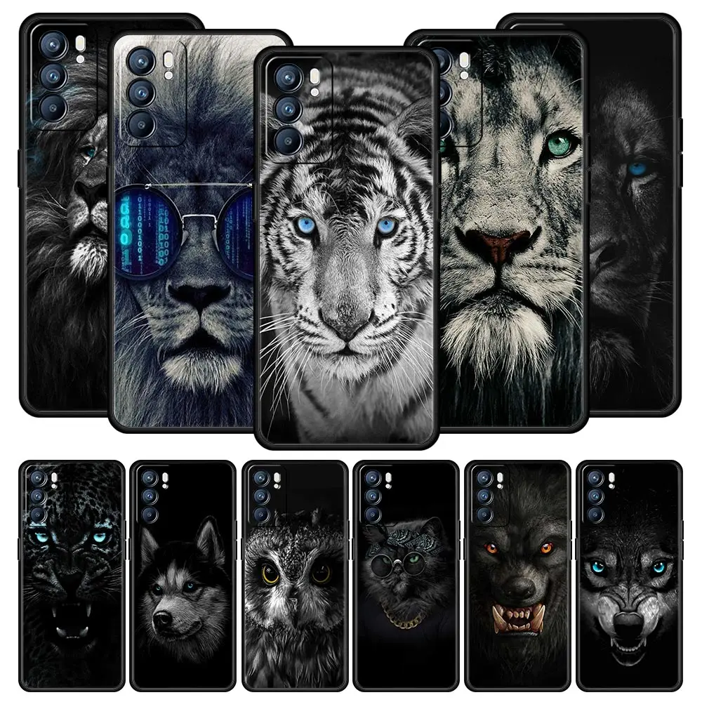 Fierce Animal Design Protective Phone Case Cover