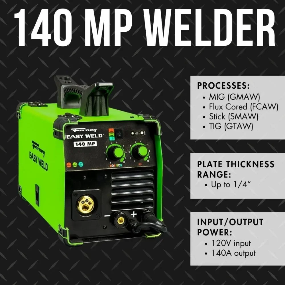 Easy Weld 140 MP Multi-Process Welder VERSATILE FUNCTIONALITY  Infinite Voltage and Wire Feed Speed Adjustments 5