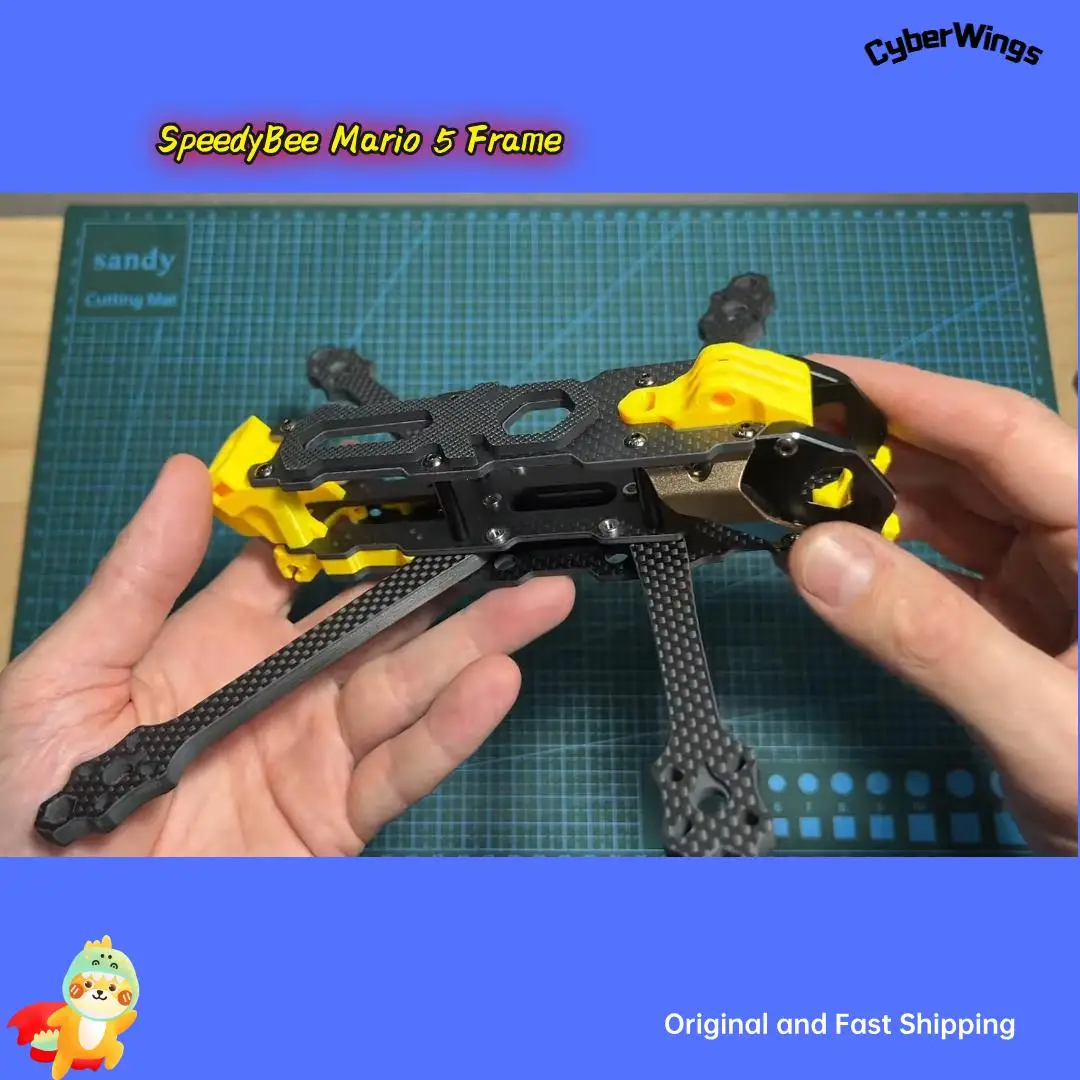 SpeedyBee Mario 5 Frame DC / XH ADV/PRO with New Design Carbon Fiber Arms with LED Strip Channels thumbnail 3