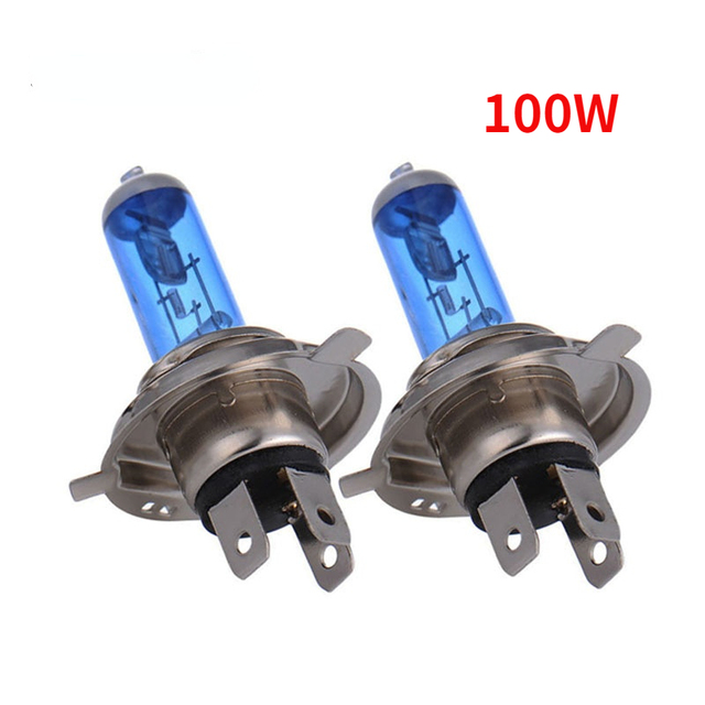 High Quality Universal 100W H4 5500K Super Bright  Auto Headlight Lamp Bulbs Car-styling Headlamp For All Cars