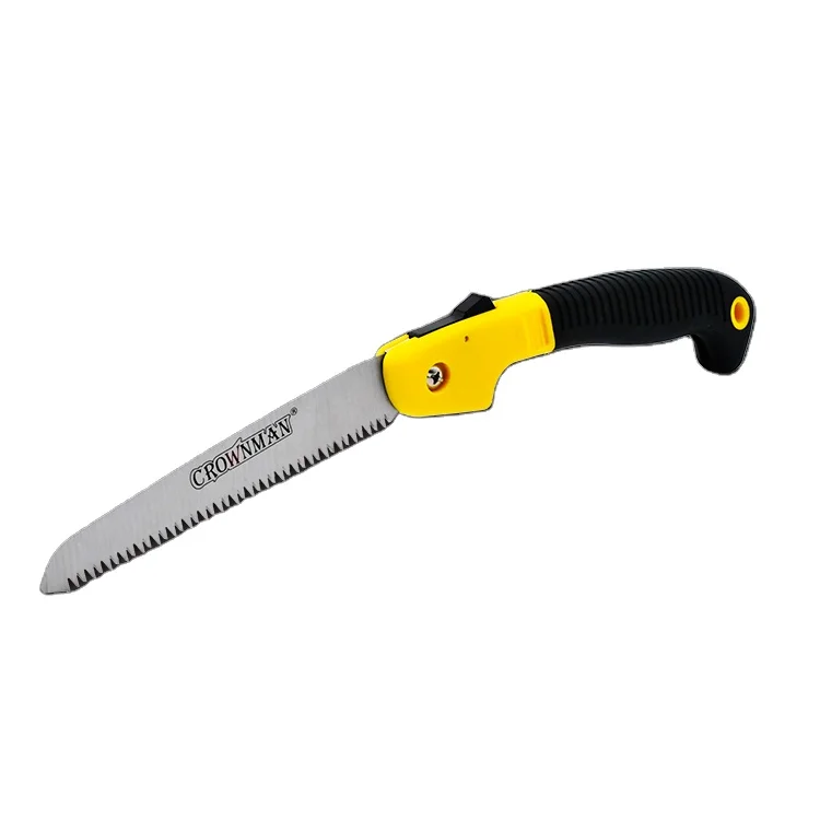 CROWNMAN Garden Tools Wood Folding Saw Outdoor For Camping 65Mn Grafting Pruner For Trees Chopper 180mm Utility Hand Saw